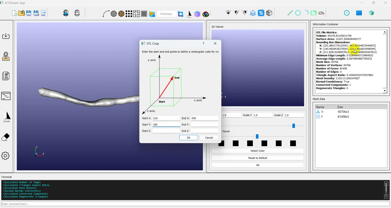 Surface contact definition for a multilevel lumbar spine model